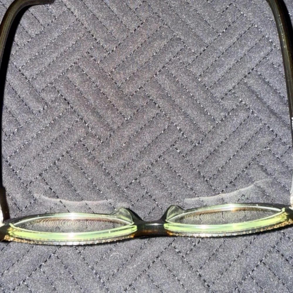 Tortoiseshell Cat-Eye Sunglasses with Green Crystal Accent